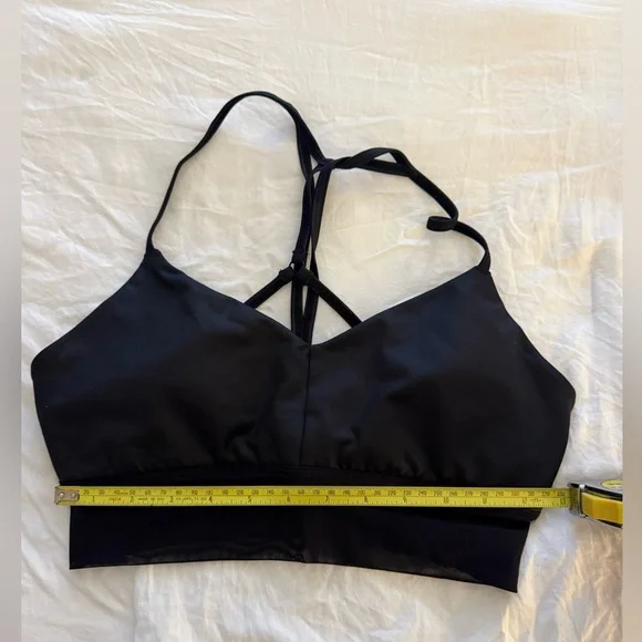 Alo Yoga Black Sheer Sports Bra - Picture 5 of 6